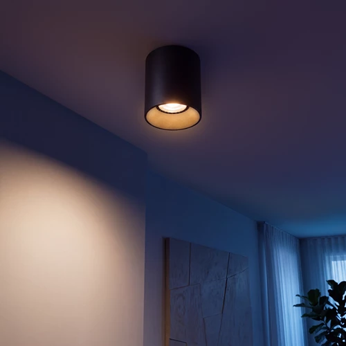Lucide MR16 - Led lamp - Ø 5 cm - LED Dimb. - GU10 (MR16) - 1x5W 3000K - Zwart - sfeer 2